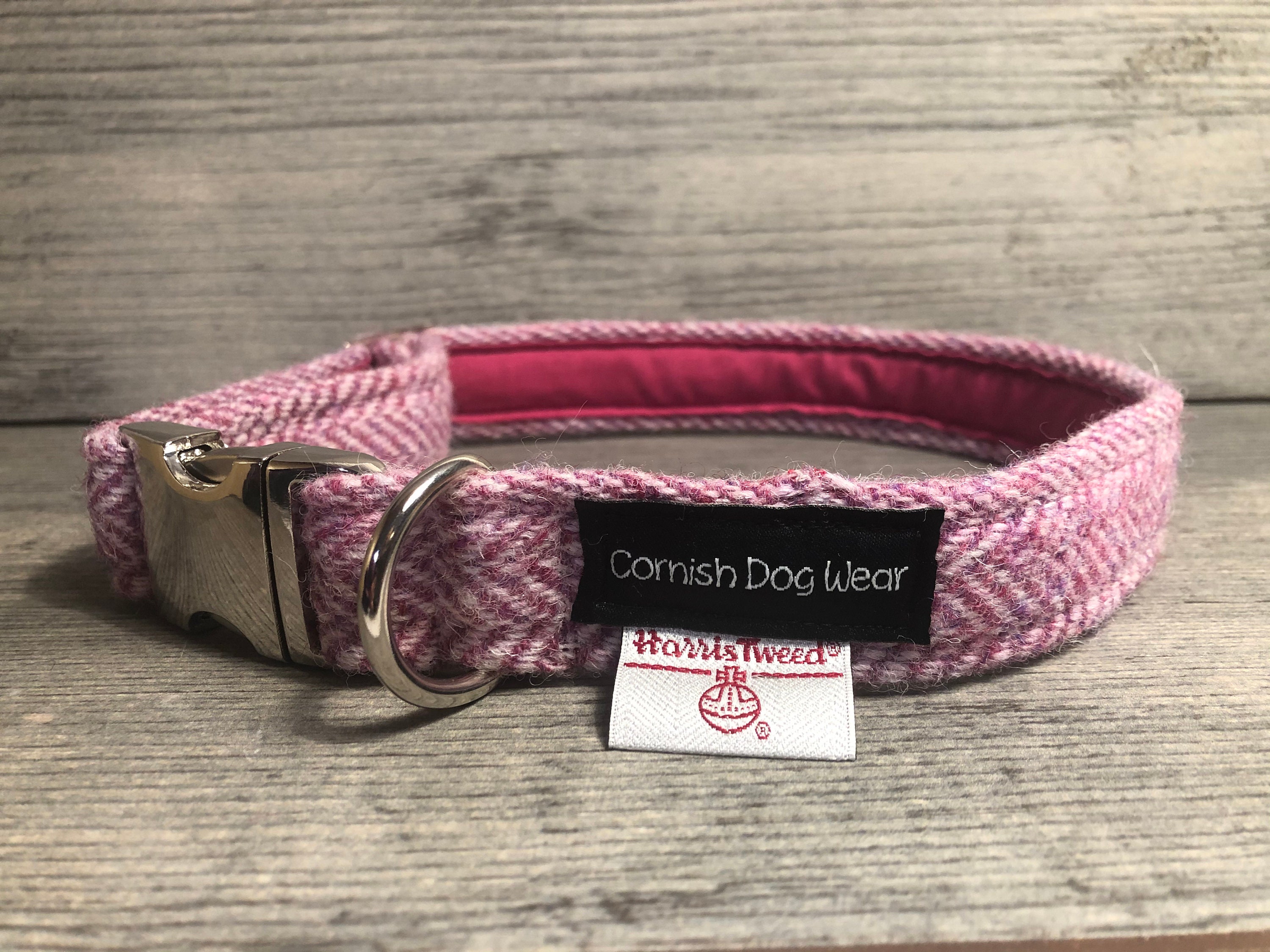 Pink tweed clearance collar