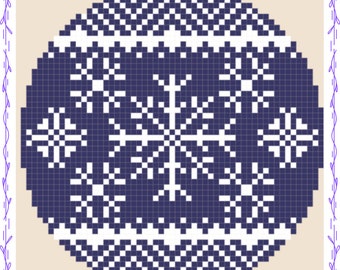 Blue festive decor cross stitch DIGITAL DOWNLOAD PATTERN/ instant download/hobby/craft/gift ideas/diy