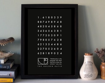 The Golden Ratio - science/mathematical art print