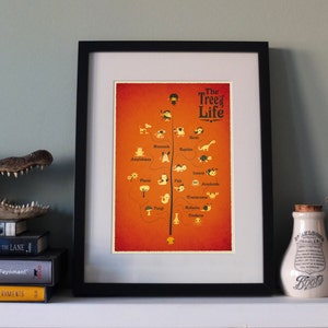 The Tree of Life - science/evolution art print - SMALL or LARGE
