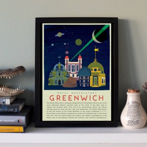 The Royal Observatory Greenwich - Meridian Line Art Print