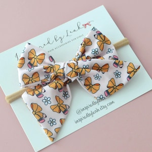 Pencil Hair Bow: Back to School Alligator Clip or Headband