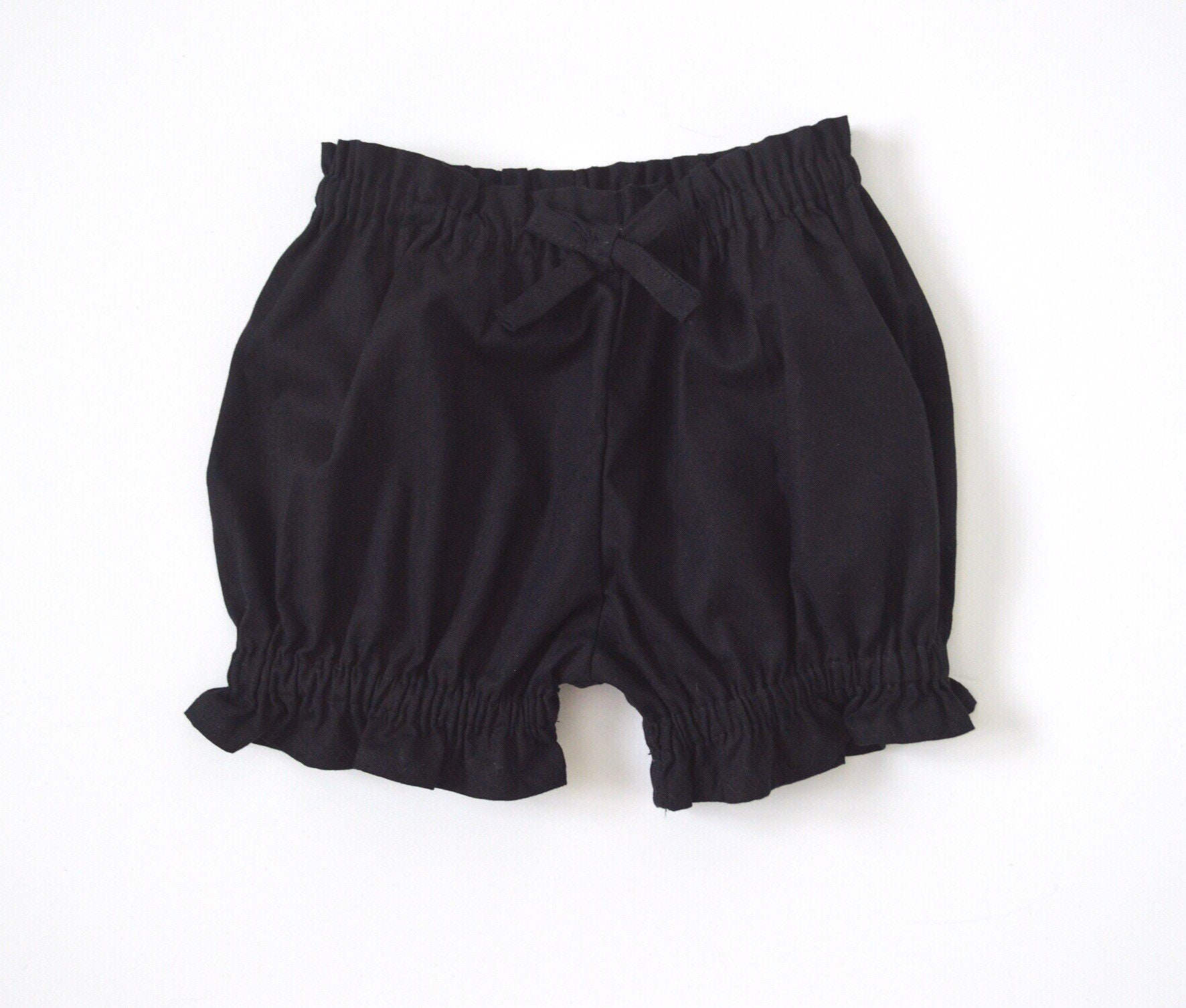 Baby Girl BloomersBlack Ruffled Bloomers con lazo de pelo a Etsy