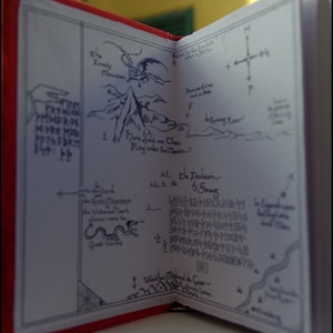 The Hobbit, The Red Book of Westmarch Fanmade Handmade A6 Dimension Blank Pages image 2