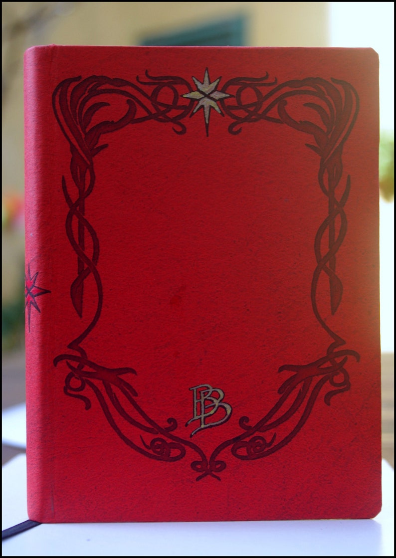 The Hobbit, The Red Book of Westmarch Fanmade Handmade A6 Dimension Blank Pages image 1