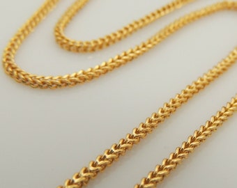 23k Gold Necklace - Etsy UK