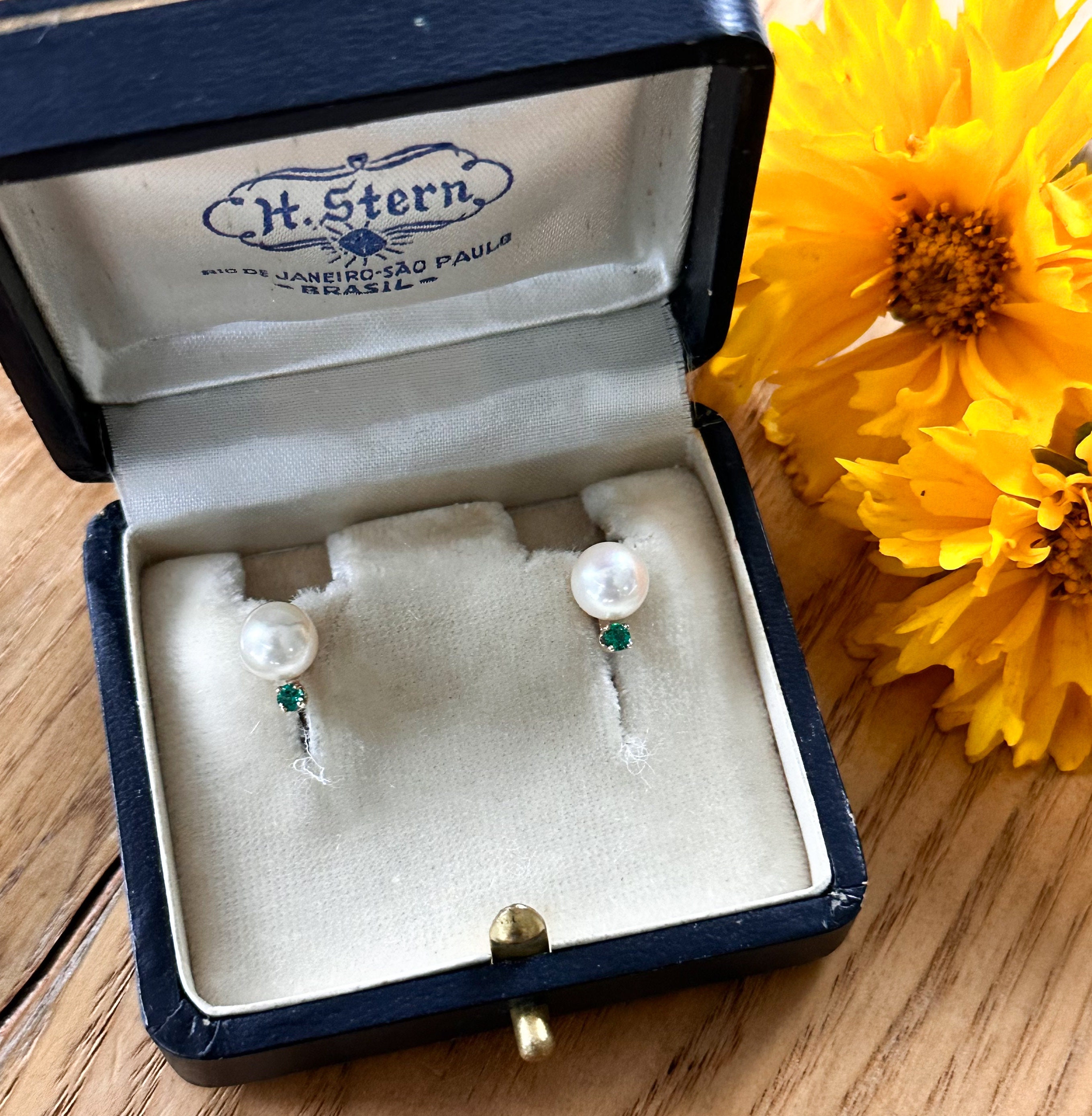 Sterns pearl earrings outlet