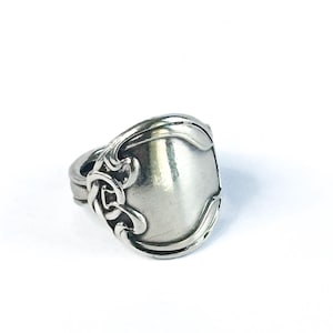 Sterling Silver Celtic Pattern Spoon Ring