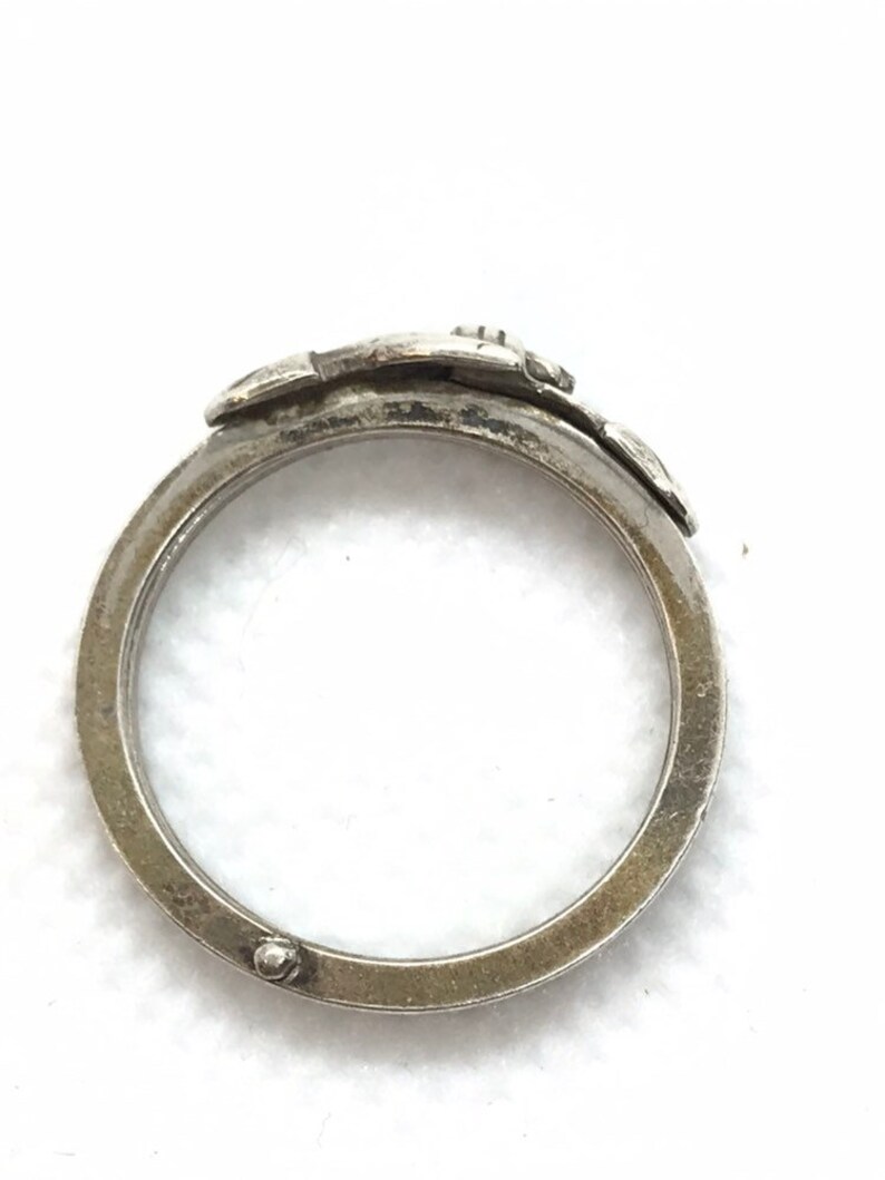 Sterling Silver Fede Gimmel Ring Betrothal Ring Puzzle Ring