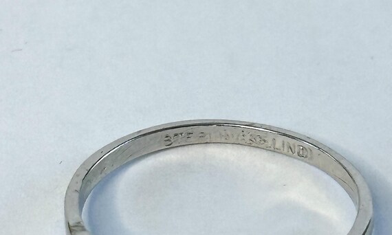 Sterling Silver Crystal Solitaire Engagement Ring… - image 7