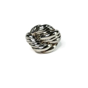 Sterling Silver Electroform Knot Ring Made In Israel