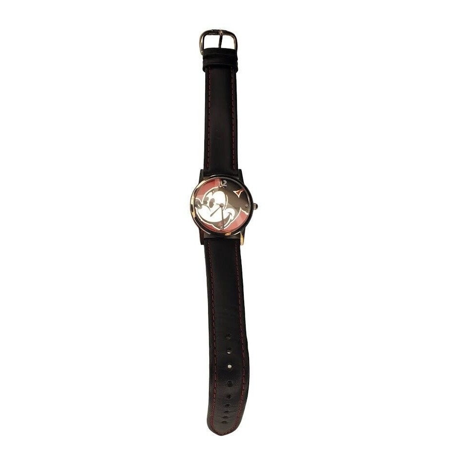 Mickey Mouse Disney Red Black Silver Face Watch Stitched 11200331 Time Works Amazon.com: Mickey Mouse Watch for Men – Vintage-Inspired  main image 3