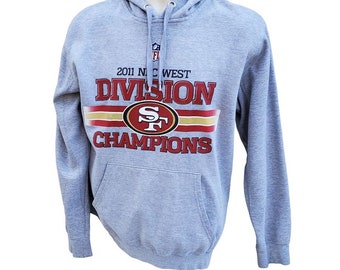 NFL 2011 San Francisco SF 49ers NFC West Division Champions Sweatshirt Hoodie M