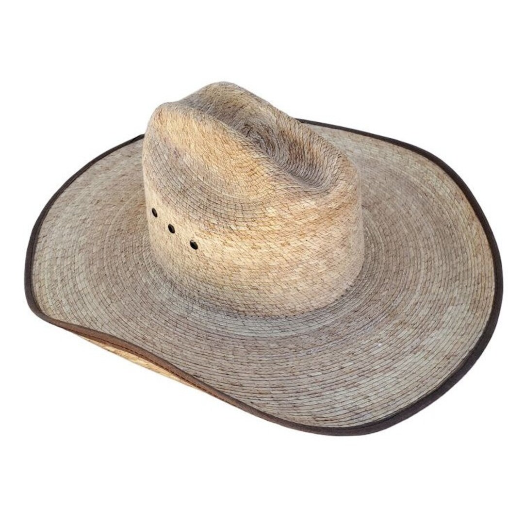Resistol Genuine Mexican Palm Cowboy Hat Mens Size 6 3 4 M L Vaquero M11 Etsy
