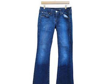 True Religion Women's Jeans Size 30x33 Bootcut Made in USA Denim C11-5