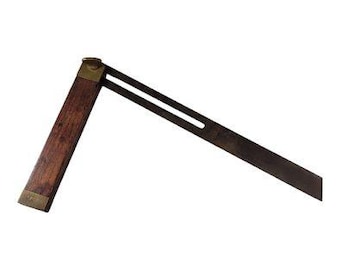 Goodell Pratt Sliding Bevel Gauge 10 Inch USA Vintage Wood Brass Tool M15-10