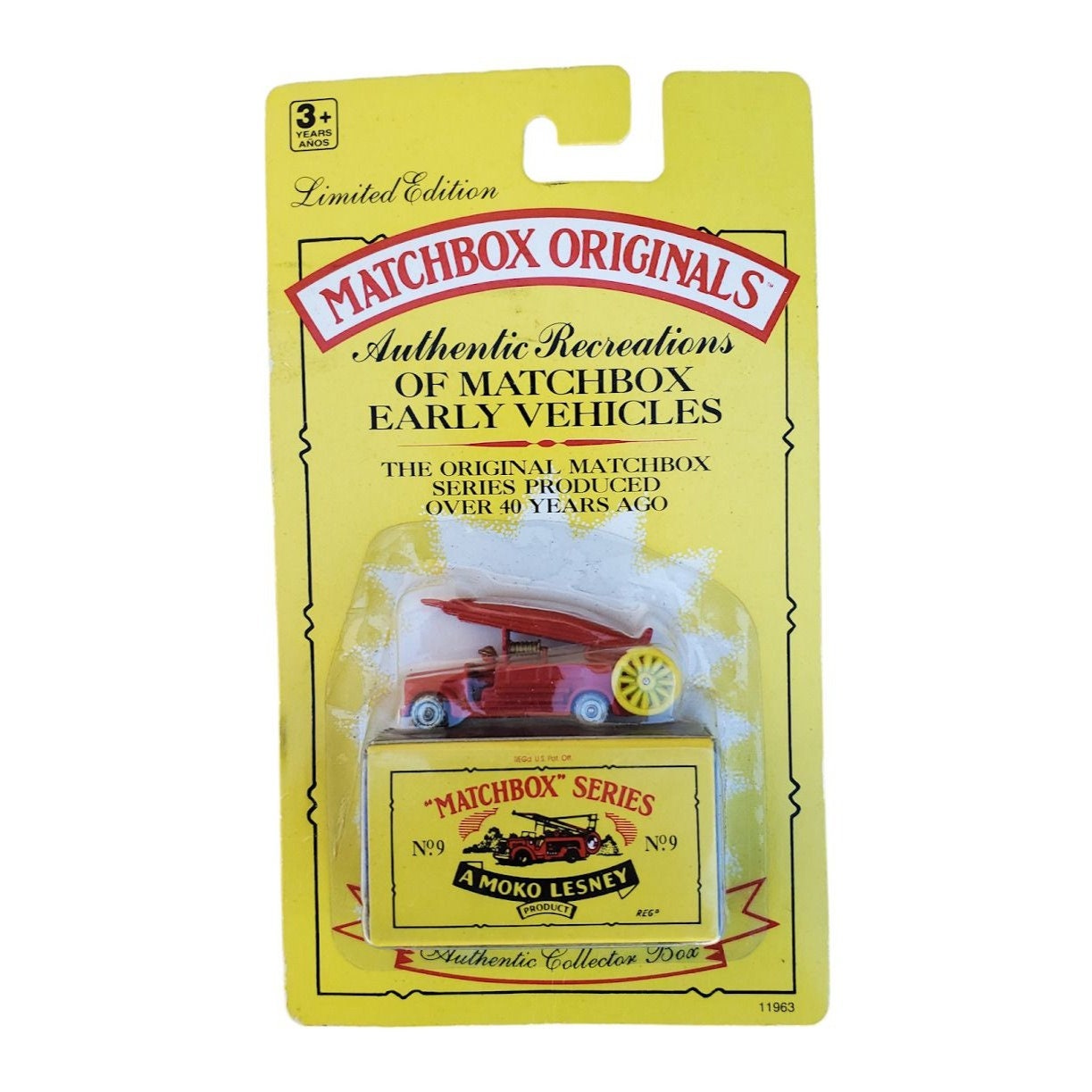 Matchbox Originals Moko Lesney Recreation No. 9 Fire Engine