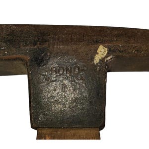 Antique BOND Masonry Hammer Stone Flat Face Axe Chipping Digging Wood ...