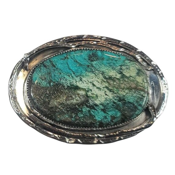Native American Labradorite Turquoise Silver Belt… - image 1