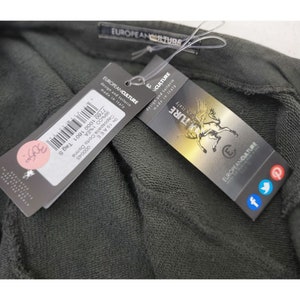 European Culture Zip Sweater Sweatshirt Pockets Color Block Jacket Gray Black Sm image 5