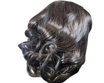 Paula Young Luscious Locks Headband Wig 812A Brown Highlight Easy 5/M6