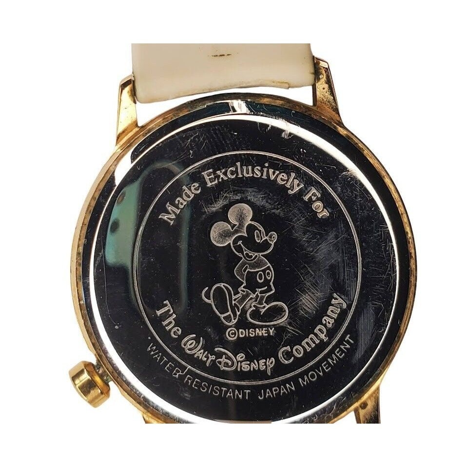 VTG Mickey Mouse Watch Ladies Gold Tone Round Exclusively Walt Disney Company VTG Women main image 3
