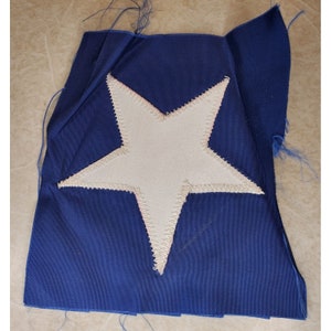 Vietnam War American Flag Star - Cut from wartime flag Patch