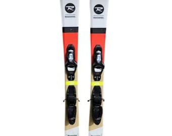 Rossignol Terrain Skis 104 Cm Kids Skis With Look Bindings Used