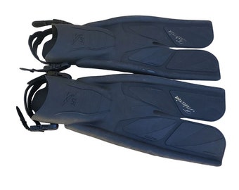 IST Talaria Split Dive Swim Fins in Black w/ Adjustable Back Heel Strap XL M11