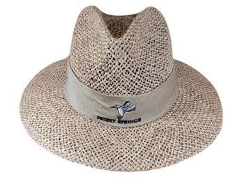 DPC Desert Kings Straw Hat Small Medium Wide Brim Safari Sun Hat T15