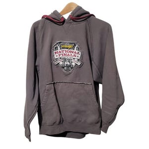 Sweat Femme Pro Rodeo National Finals Rodeo - 1/4 Zip - Taille XL - Bleu (Très Bon état)