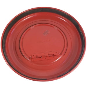 Witt Safco Industrial Red Round Trash Recycling Metal Lid Red Push Down Can 16 image 5