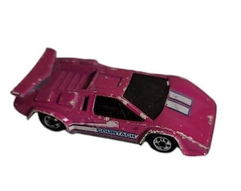 Hot Wheels 1990 VJ Classic Limo Service Car White With Pink