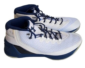 curry 3 white and blue