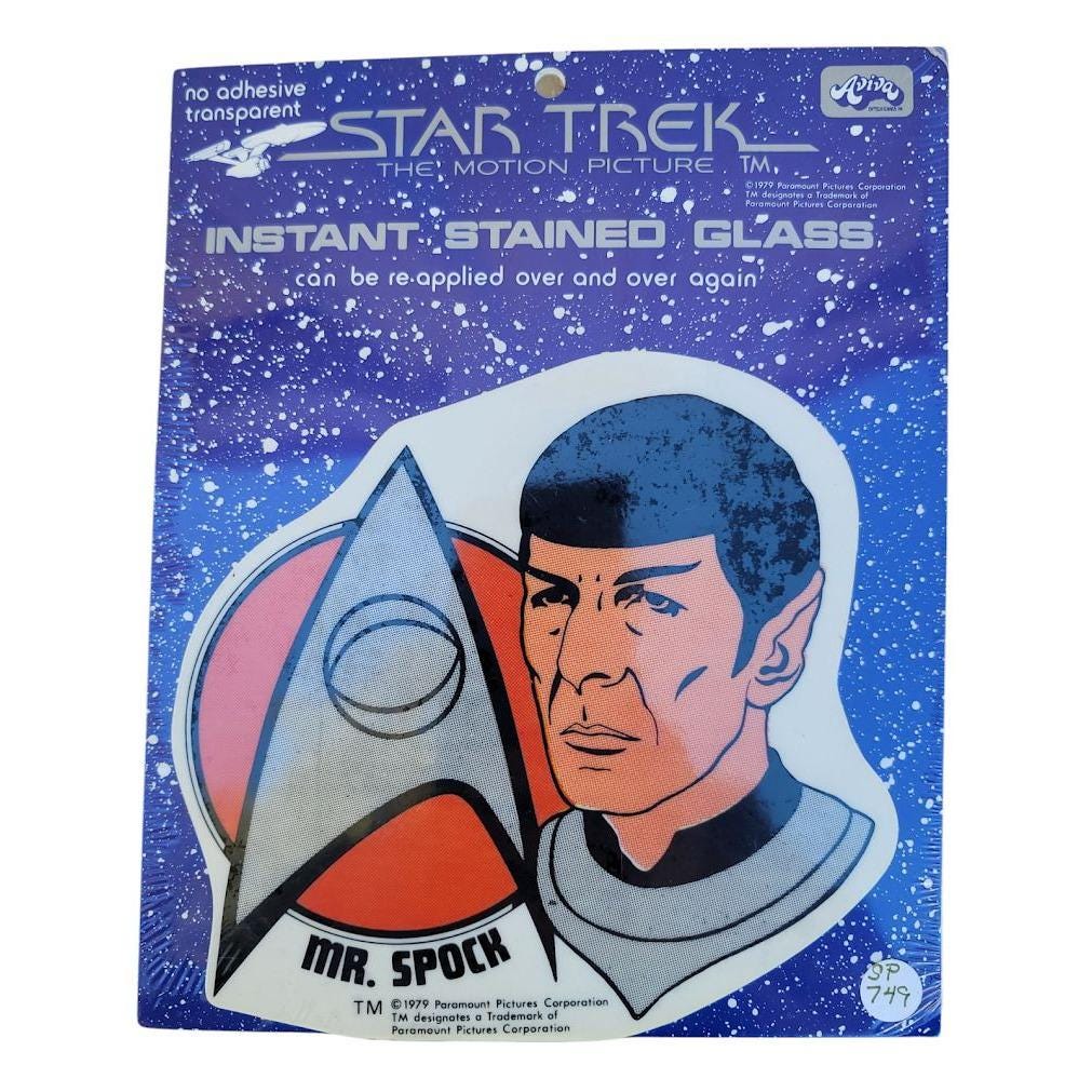 Leonard Nimoy Star Trek Removable Sticker 1979 Mr Spock Live Long ...