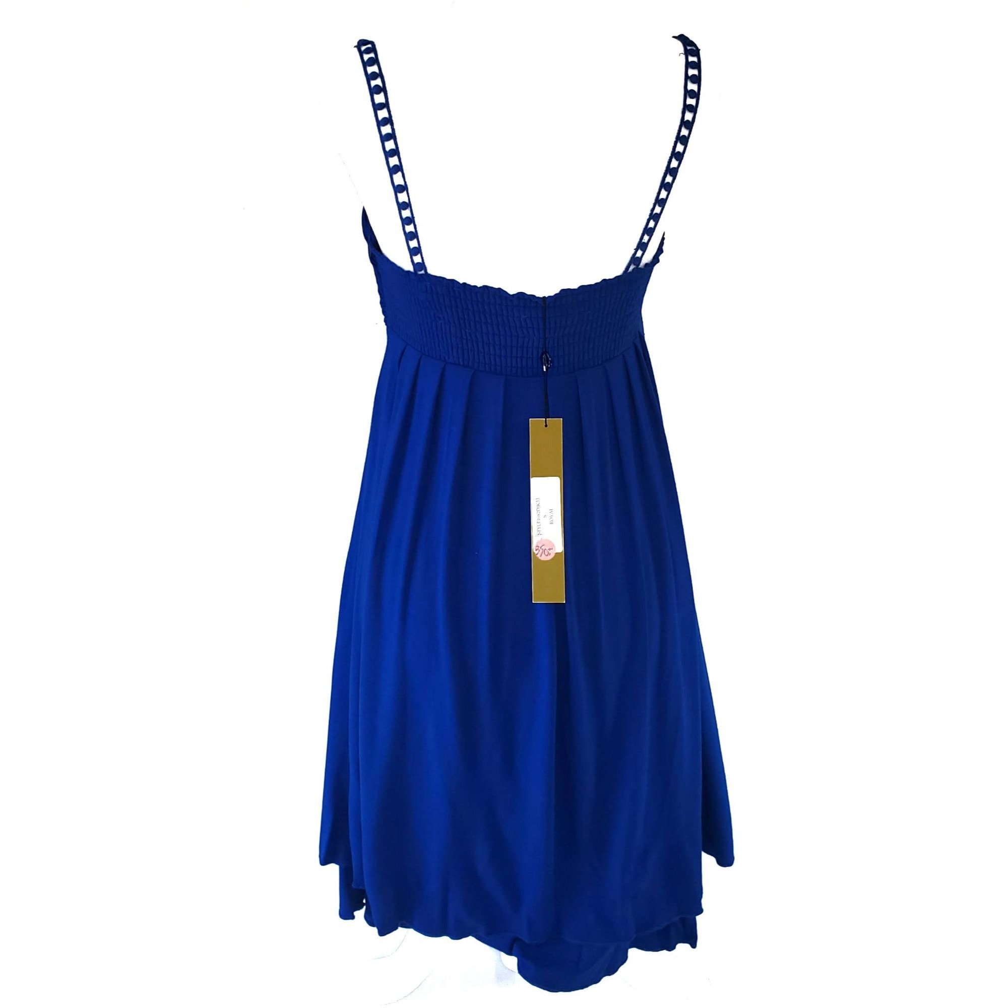 catherine malandrino blue dress Royal Baby Doll Layered Formal Prom Size S Petite Size:26 Boys' Product ID:342439 Womens Beauty and the 34 Waist
