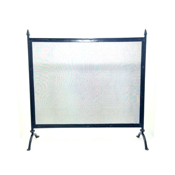 Fireplace Screen Wrought Iron Modern Farmhouse Antique Simple Etsy