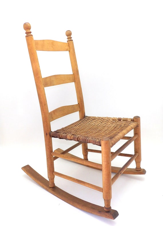 Early 1900 S Antique Child S Rocking Chair Pine And Etsy