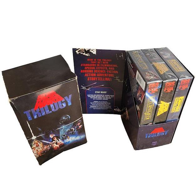 Star Wars Trilogy VHS 1990 CBS FOX Release 3 Tapes Sealed Outer