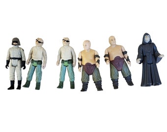 RARE Vintage Lot of 6 Star Wars Action Figures 1984 Return of the Jedi ROTJ M11