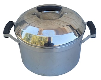 Cuisine Cookware World Class 8 In Stock Pot W Lid Copper Stainless 1986 VTG T2