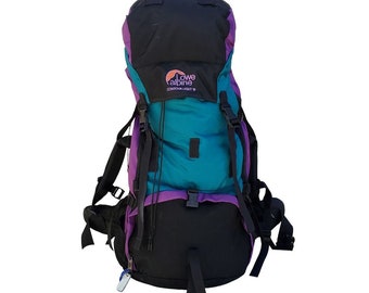 Lowe Alpine Contour Light W VV Purple Teal Expedition Backpack Hiking Internal