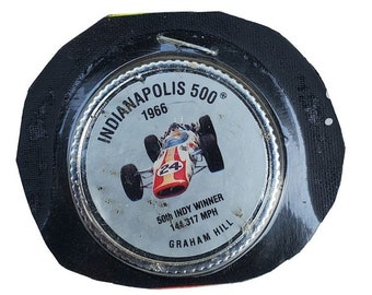 Indianapolis 500 1966 Graham Hill Coin NIP 50th Indy Winner 144+ MPH (M5)