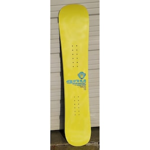 GNU Dukester Rare Yellow Snowboard 144 Cm 146 Cm Youth Made In USA