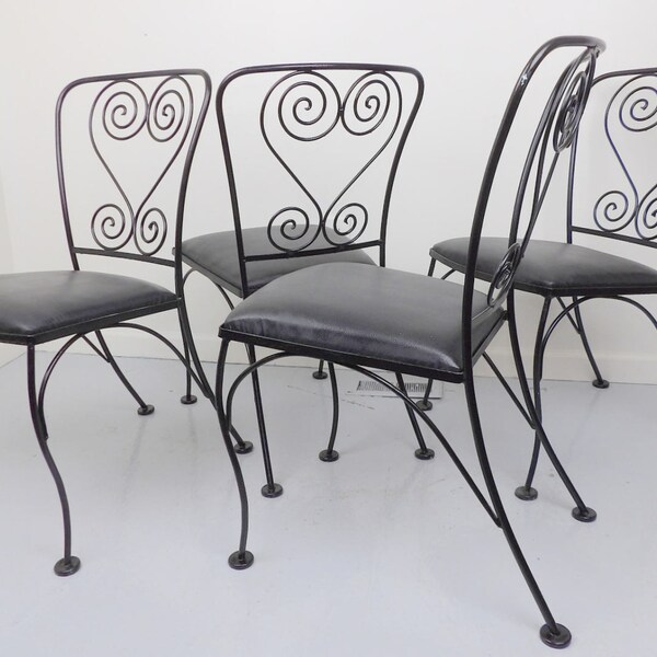 Wrought Iron Chairs Etsy
