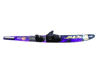 Vintage HO Extreme XTS 65 Slalom Water Ski Purple Black USA w Bindings