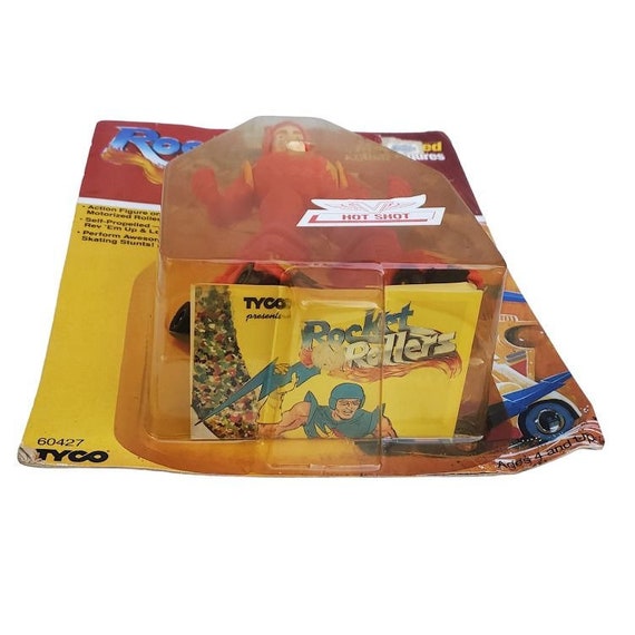 Vintage 1987 TYCO ROCKET Rollers Hot Shot Rare Action Figure Toy