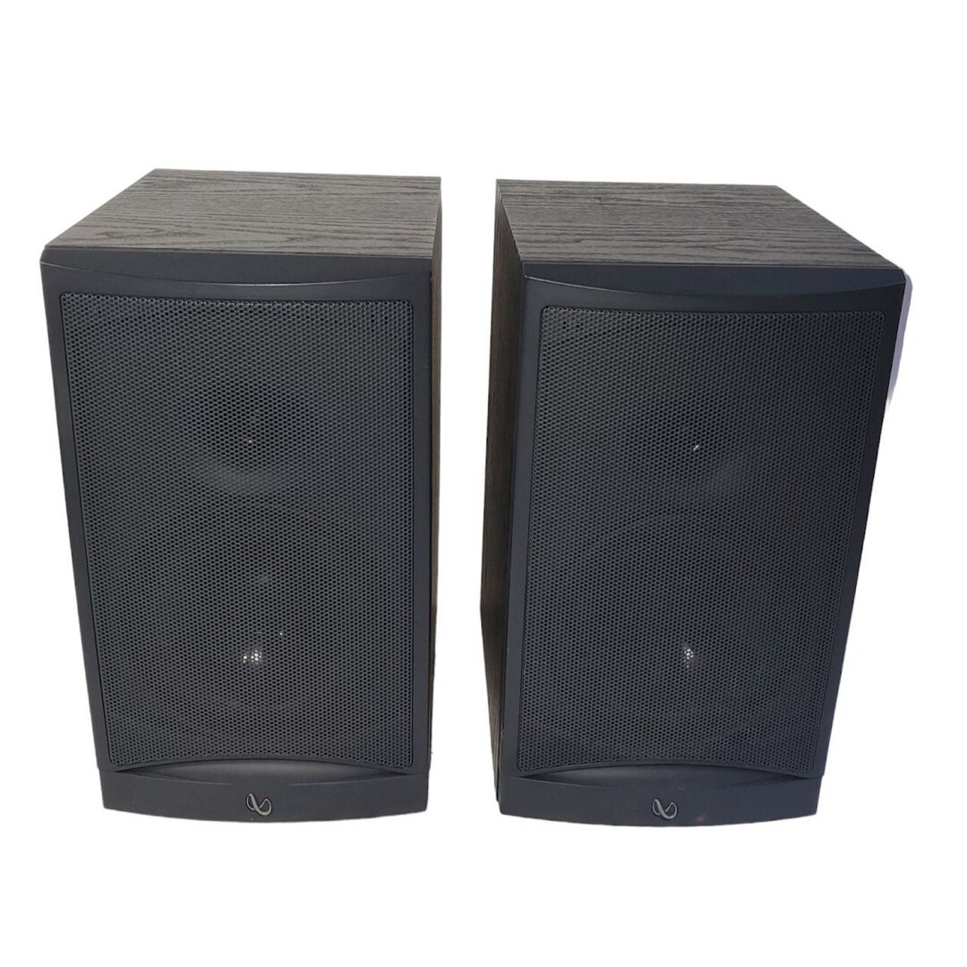 Infinity Reference 2000.2 8 Ohm Book Shelf Speakers Pair Black 15100