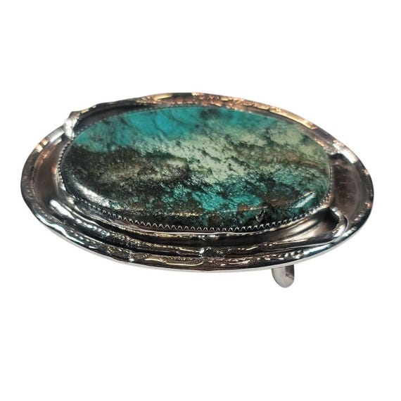 Native American Labradorite Turquoise Silver Belt… - image 4