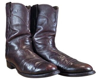 Vintage Justin Roper Style Cowboy Boots Made in the USA  display picture 3